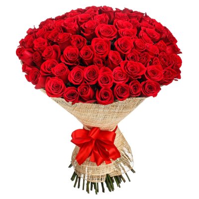 Bouquet of 100 Red Roses
